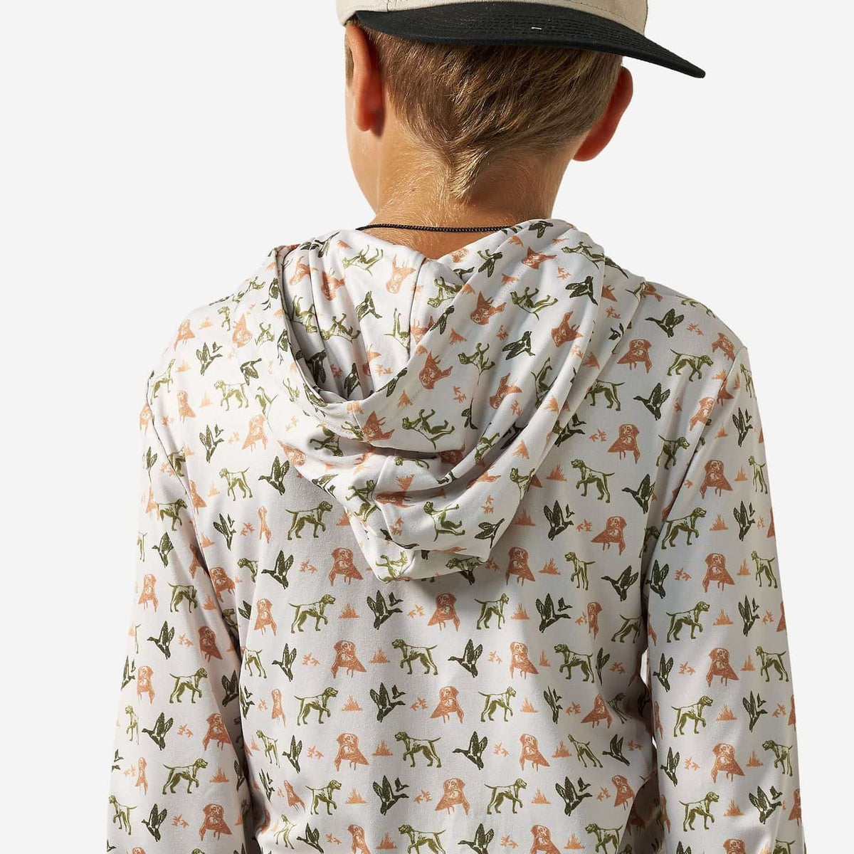 Youth Performance Hoodie - Mallard Duck Dog