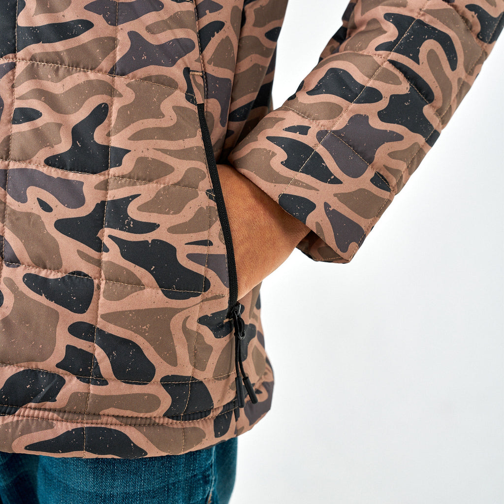 Youth Puffer Jacket - Gauge Camo