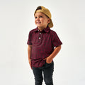 Youth Performance Polo - Georgia - Black & Red