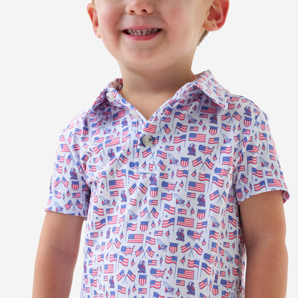 Youth Performance Polo - Old Glory