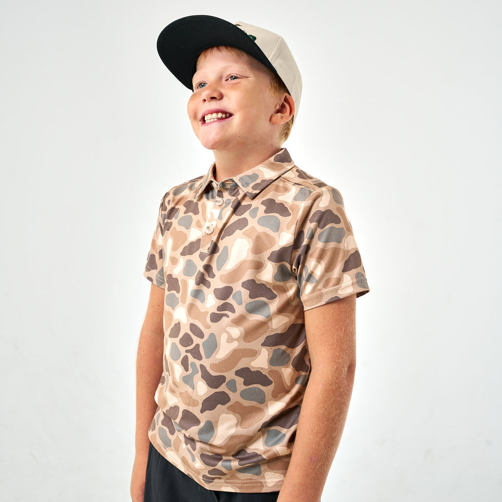 Youth Performance Polo - Pintail Camo