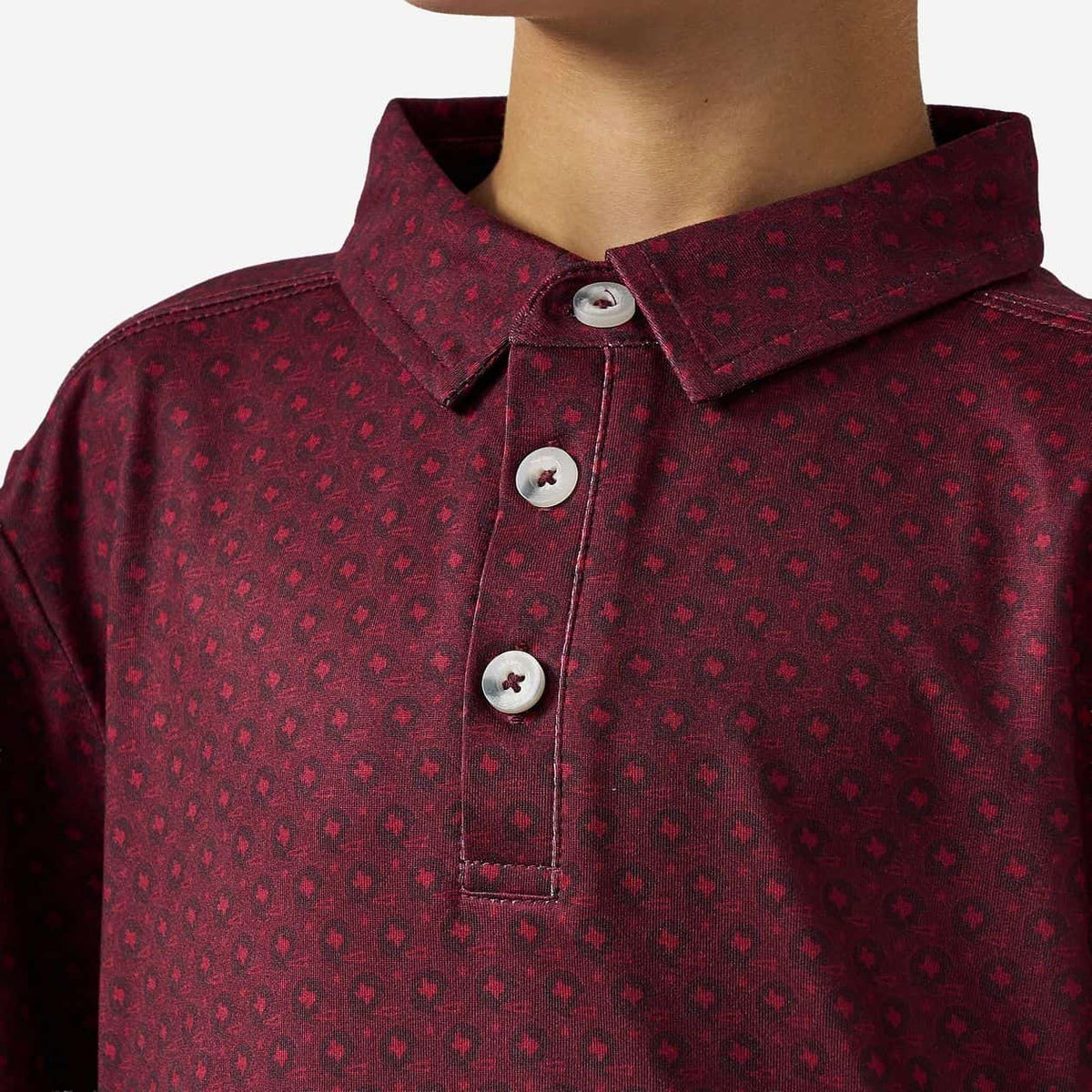 Father and Son Bundle - Performance Polo - Vintage Helmets - Maroon