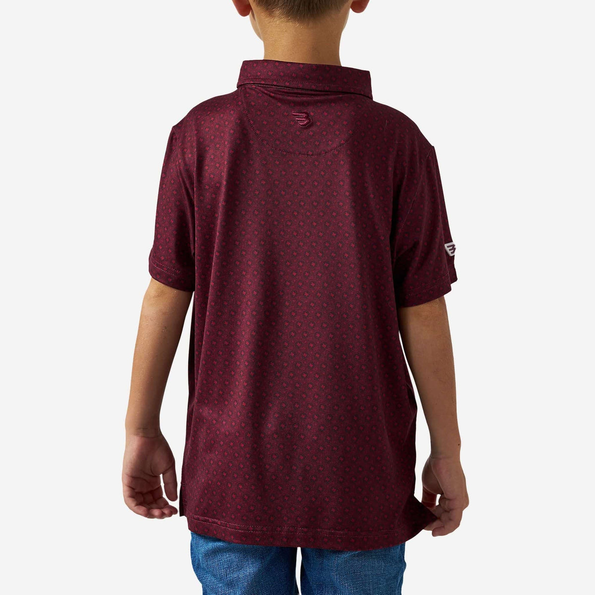 Father and Son Bundle - Performance Polo - Vintage Helmets - Maroon