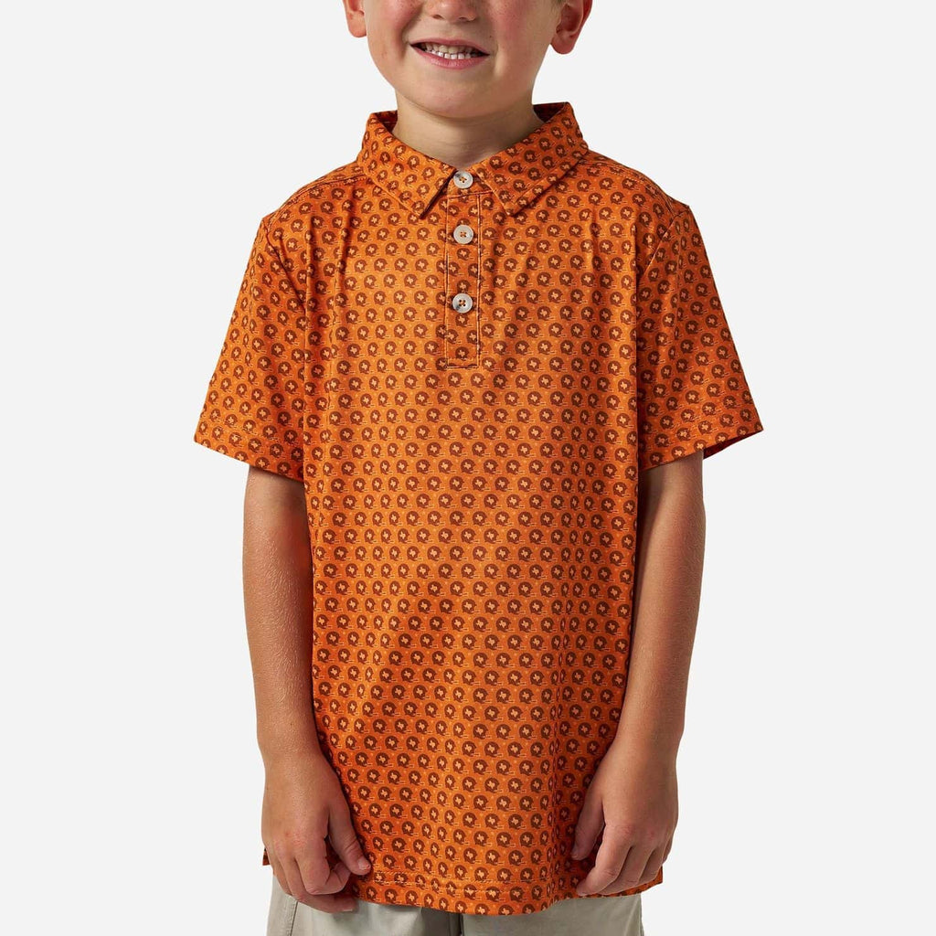 Father and Son Bundle - Performance Polo - Vintage Helmets - Orange
