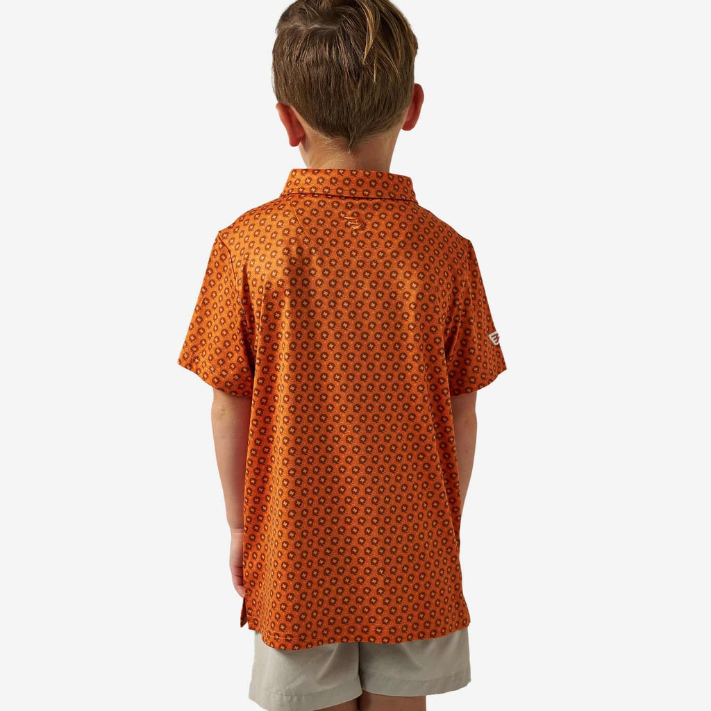 Father and Son Bundle - Performance Polo - Vintage Helmets - Orange
