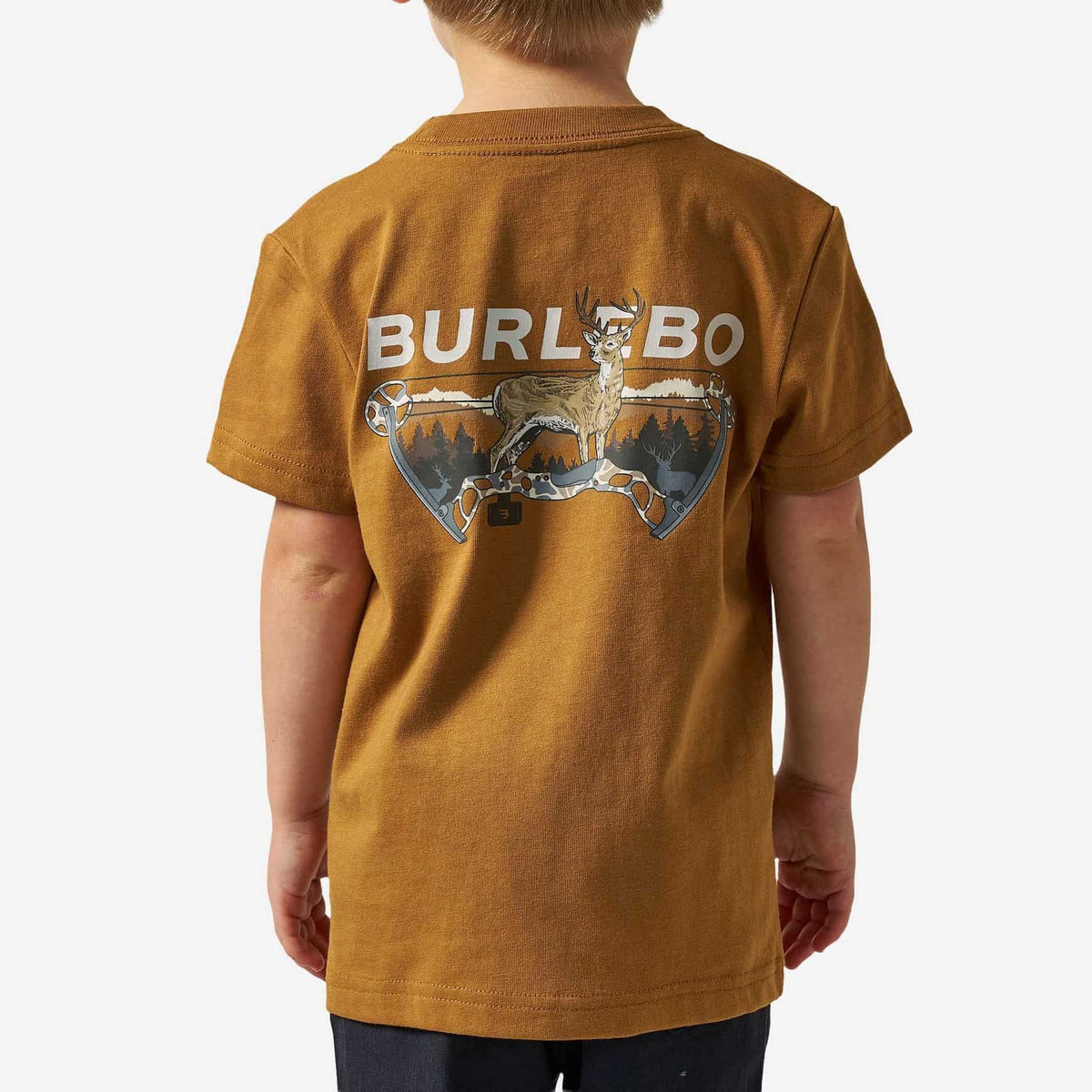 Youth Short Sleeve Tee - Bow Hunter - Light Brown