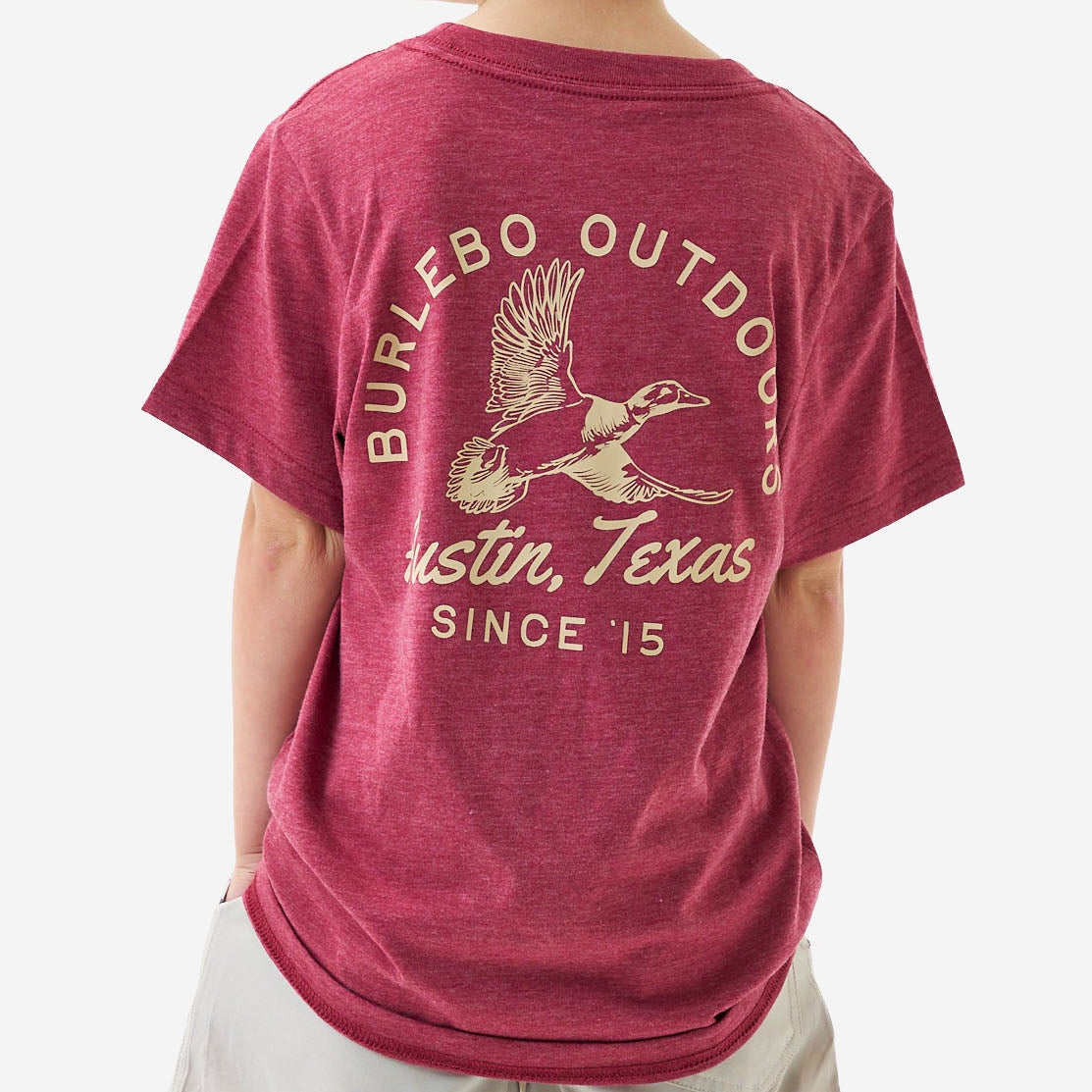 Youth Short Sleeve Tee - Classic Duck - Heather Red