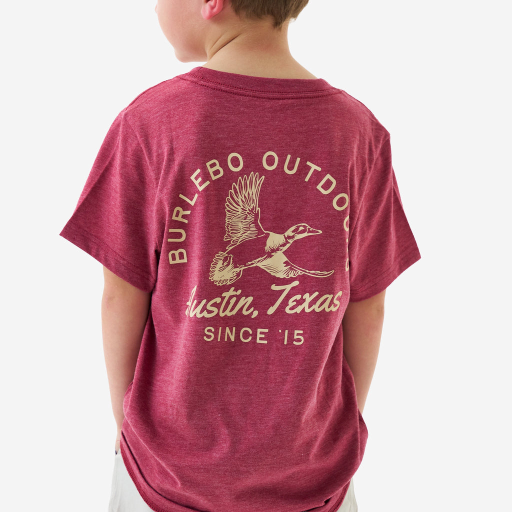 Youth Short Sleeve Tee - Classic Duck - Heather Red