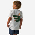 Youth Short Sleeve Tee - Duck Flying B - Green Logo - Oatmeal