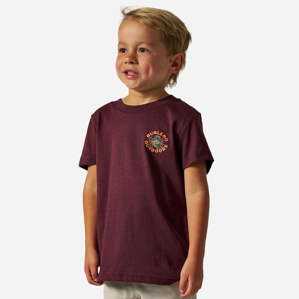 Youth Short Sleeve Tee - Duck Down - Maroon