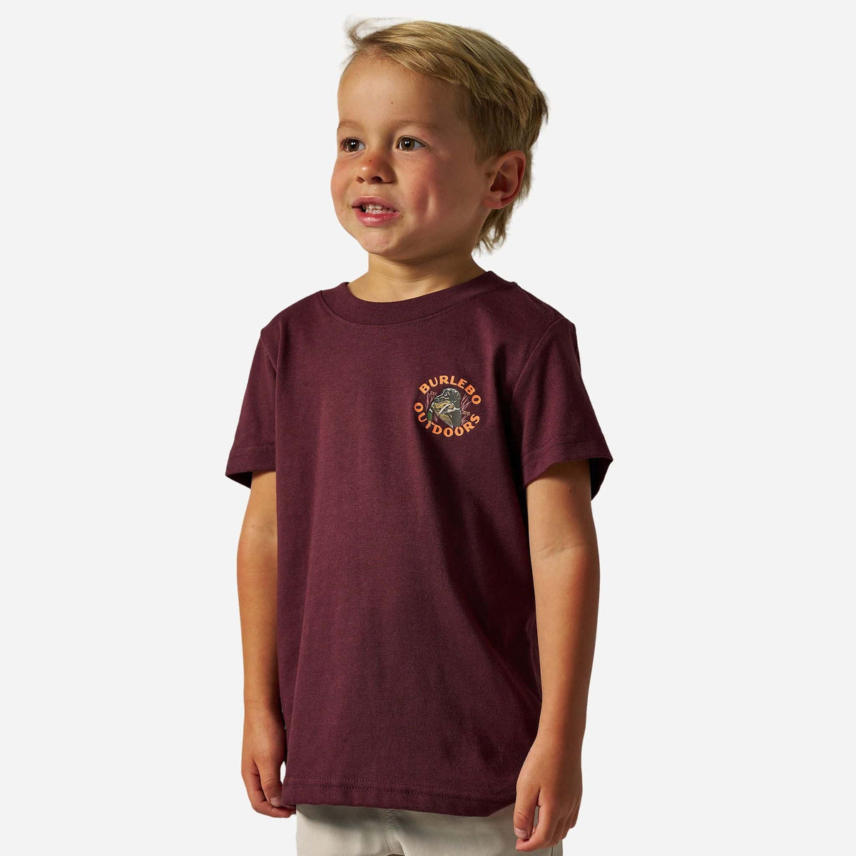 Youth Short Sleeve Tee - Duck Down - Maroon