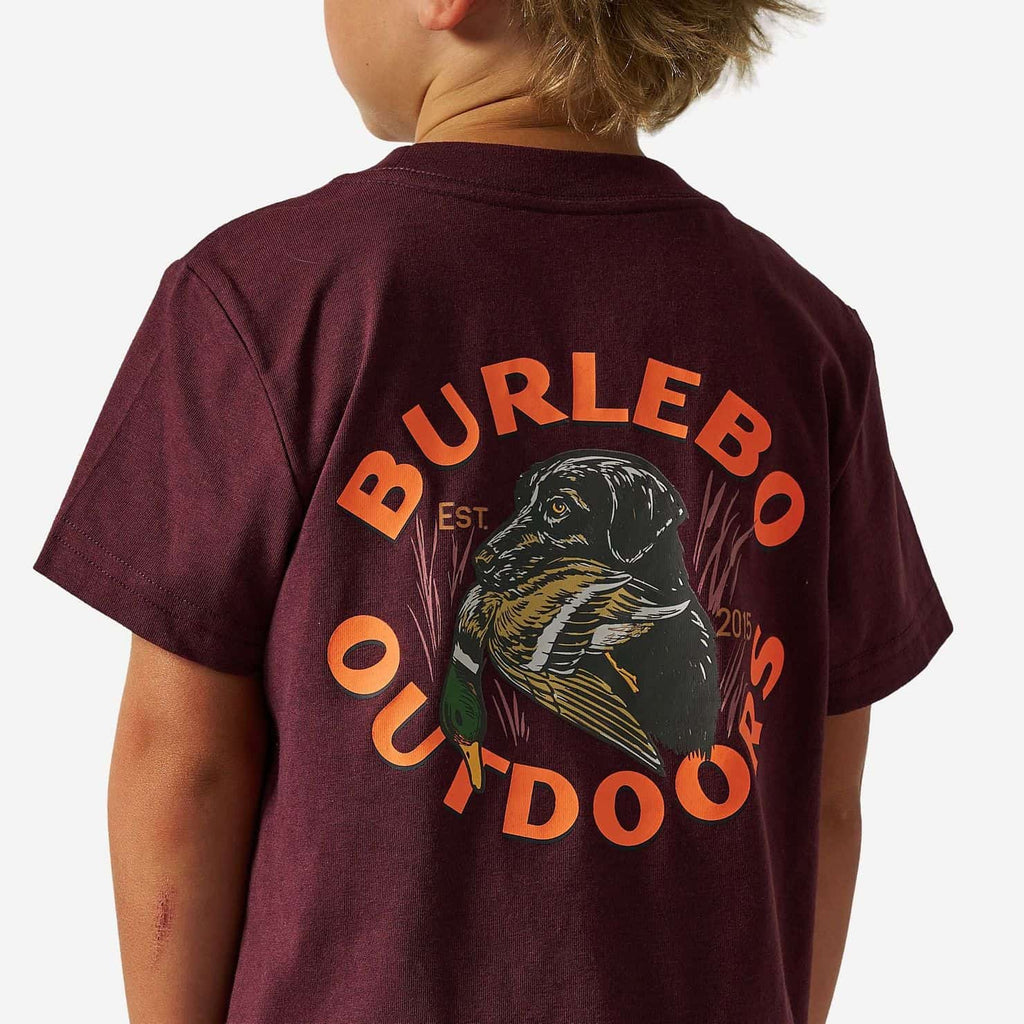 Youth Short Sleeve Tee - Duck Down - Maroon