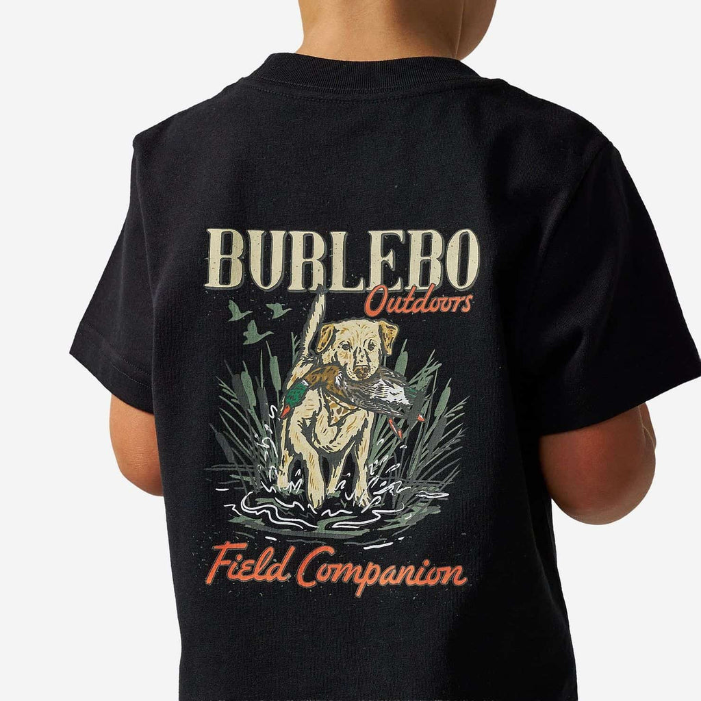 Youth Short Sleeve Tee - Field Companion - Black