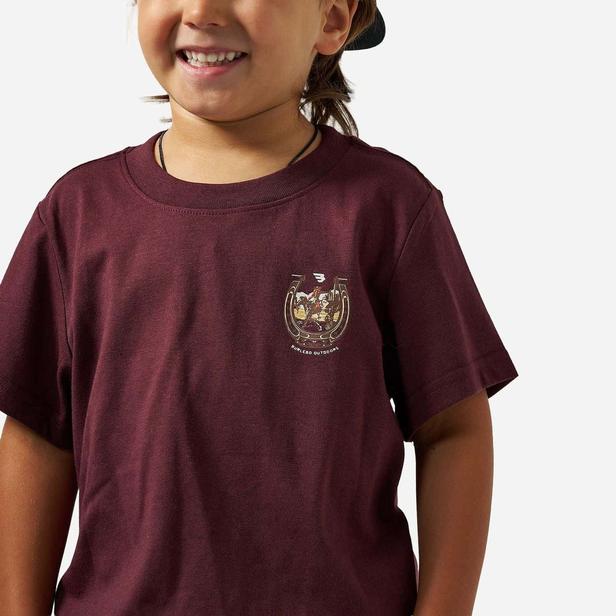 Youth Short Sleeve Tee - Horseshoe - Maroon