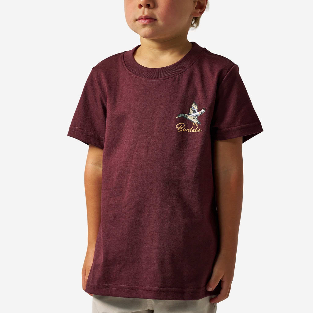 Youth Short Sleeve Tee - Pintail Triangle Duck - Maroon