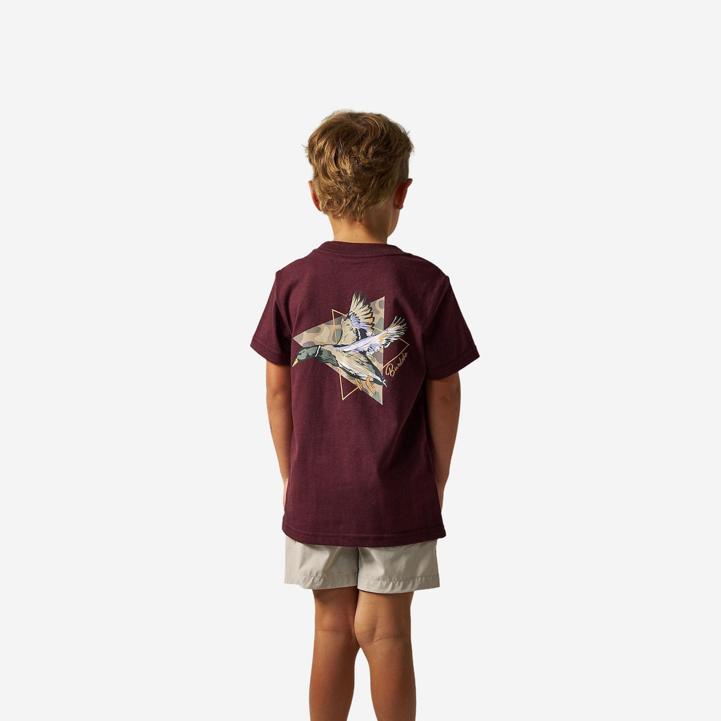 Youth Short Sleeve Tee - Pintail Triangle Duck - Maroon