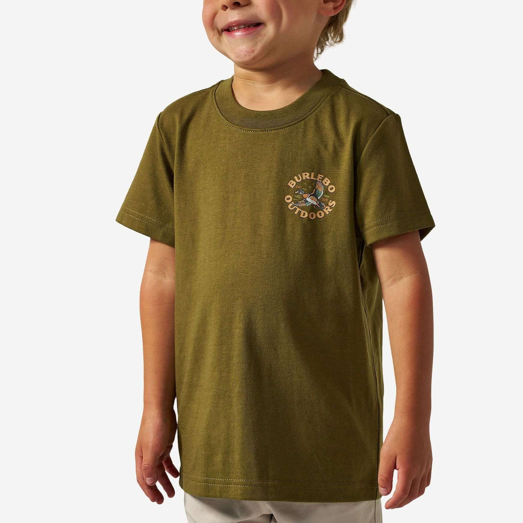 Youth Short Sleeve Tee - Wood Duck - Hunter Green
