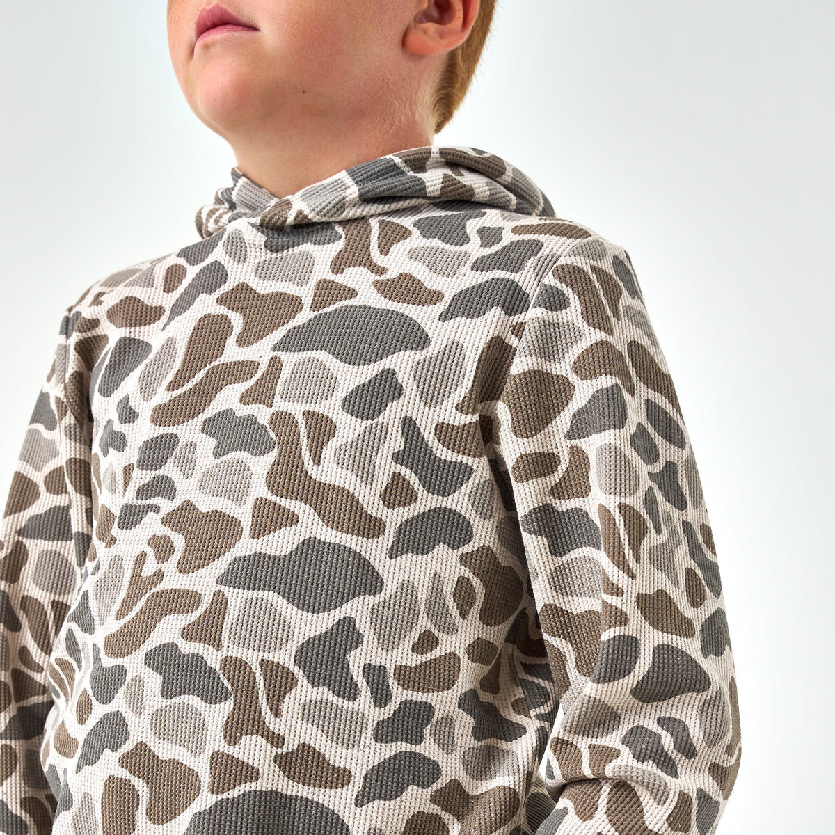 Youth Thermal Hoodie - Classic Deer Camo