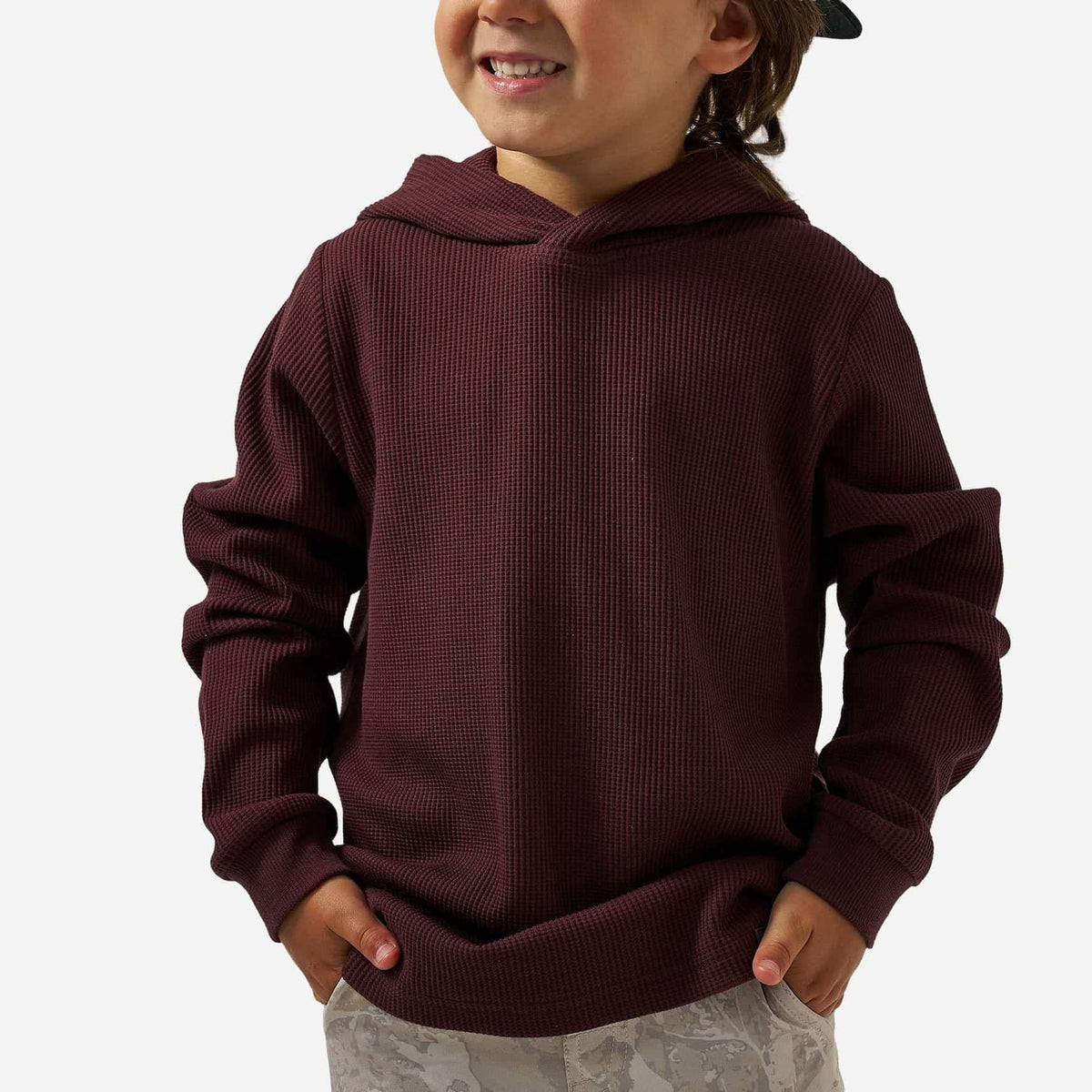 Youth Thermal Hoodie - Maroon