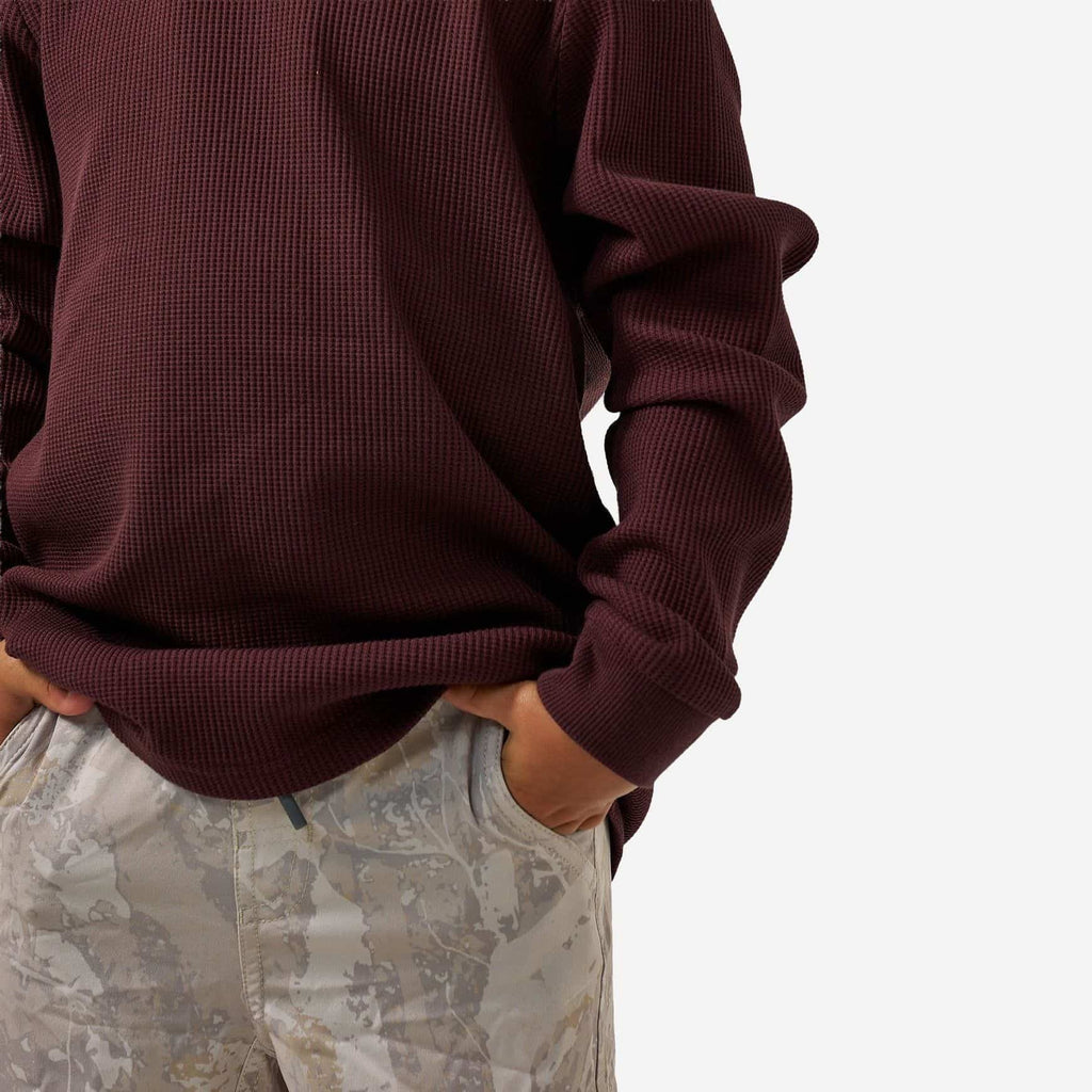 Youth Thermal Hoodie - Maroon
