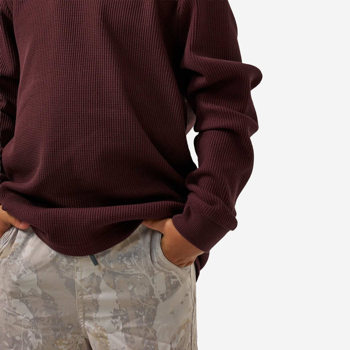 Youth Thermal Hoodie - Maroon
