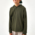 Youth Thermal Hoodie - Mallard Green