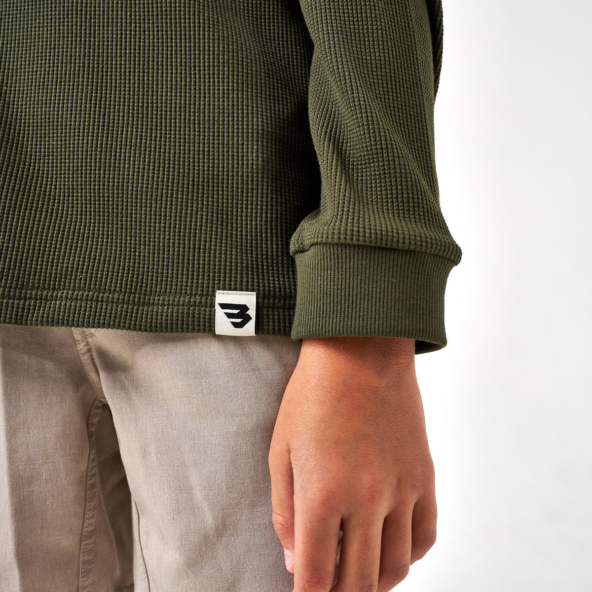 Youth Thermal Hoodie - Mallard Green