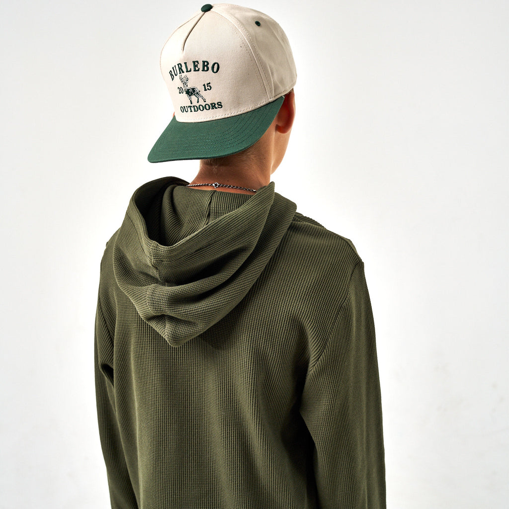 Youth Thermal Hoodie - Mallard Green