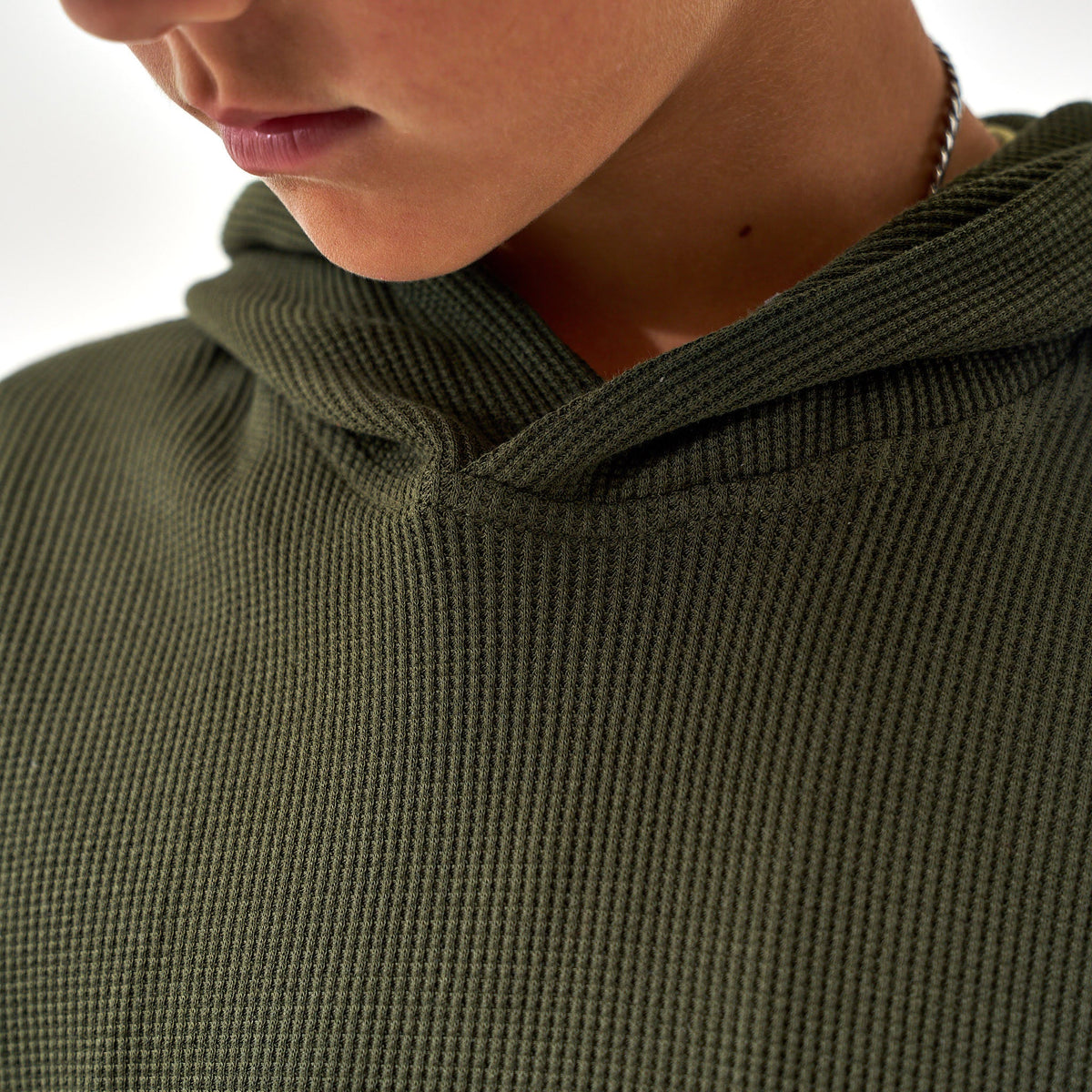 Youth Thermal Hoodie - Mallard Green