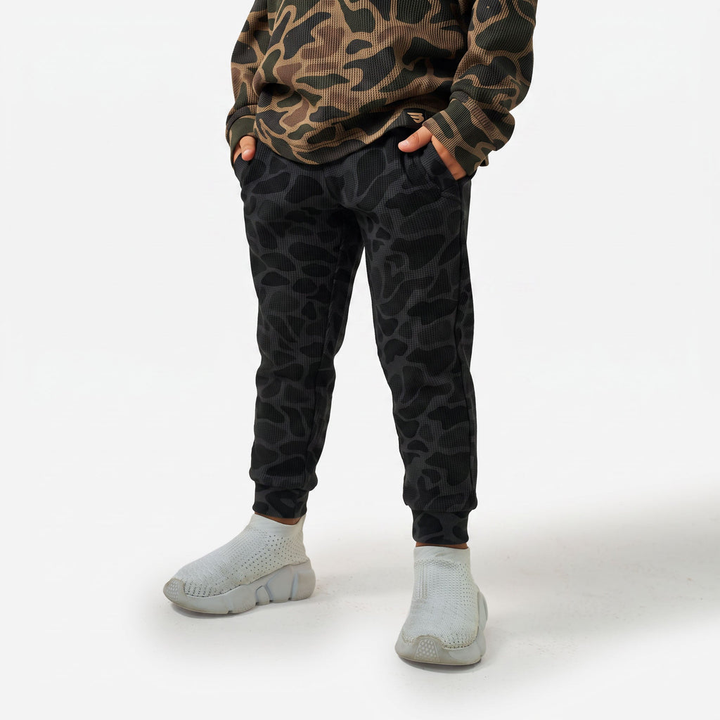 Youth Thermal Jogger - Black Camo