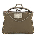 Vitello Stampa Granata Macro Stitchings Pico Peekaboo Charm Tartufo
