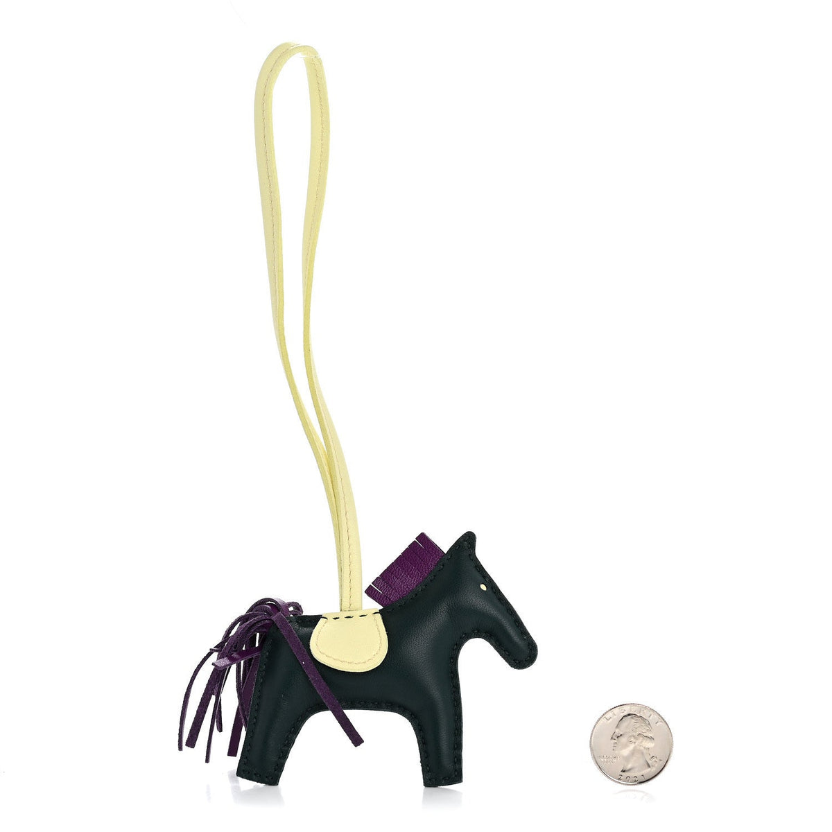 Milo Lambskin Grigri Rodeo Horse Bag Charm PM Vert Cypress Violet Jaune Milton
