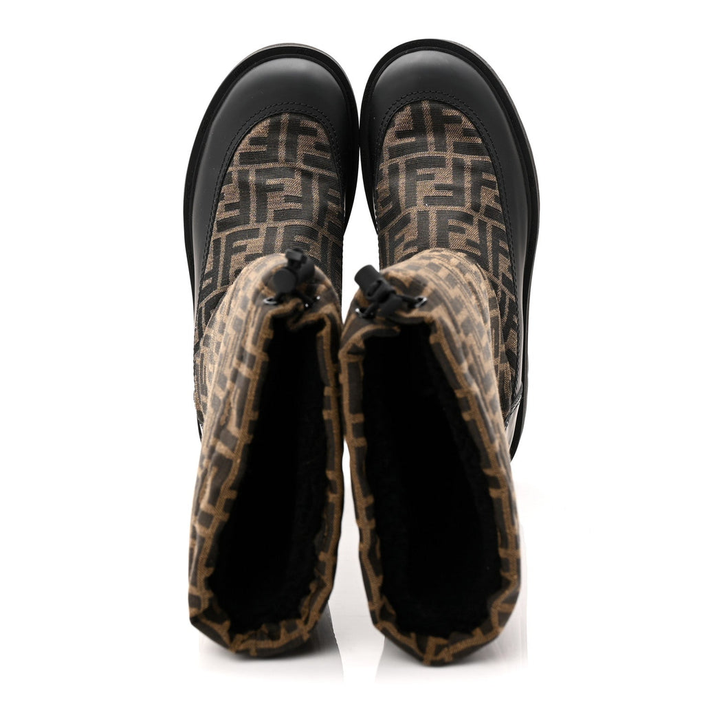 Nylon Jacquard Vitello FF Ski Boots 39 Tobacco Black