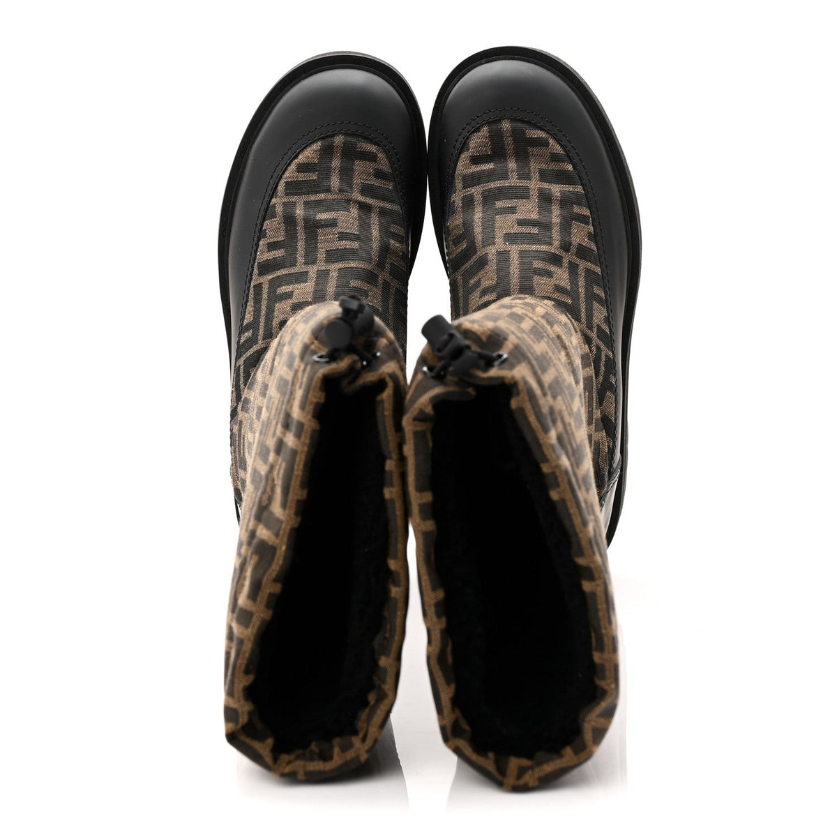 Nylon Jacquard Vitello FF Ski Boots 39 Tobacco Black