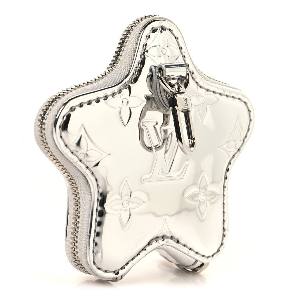 Monogram Spark Coin Purse Silver