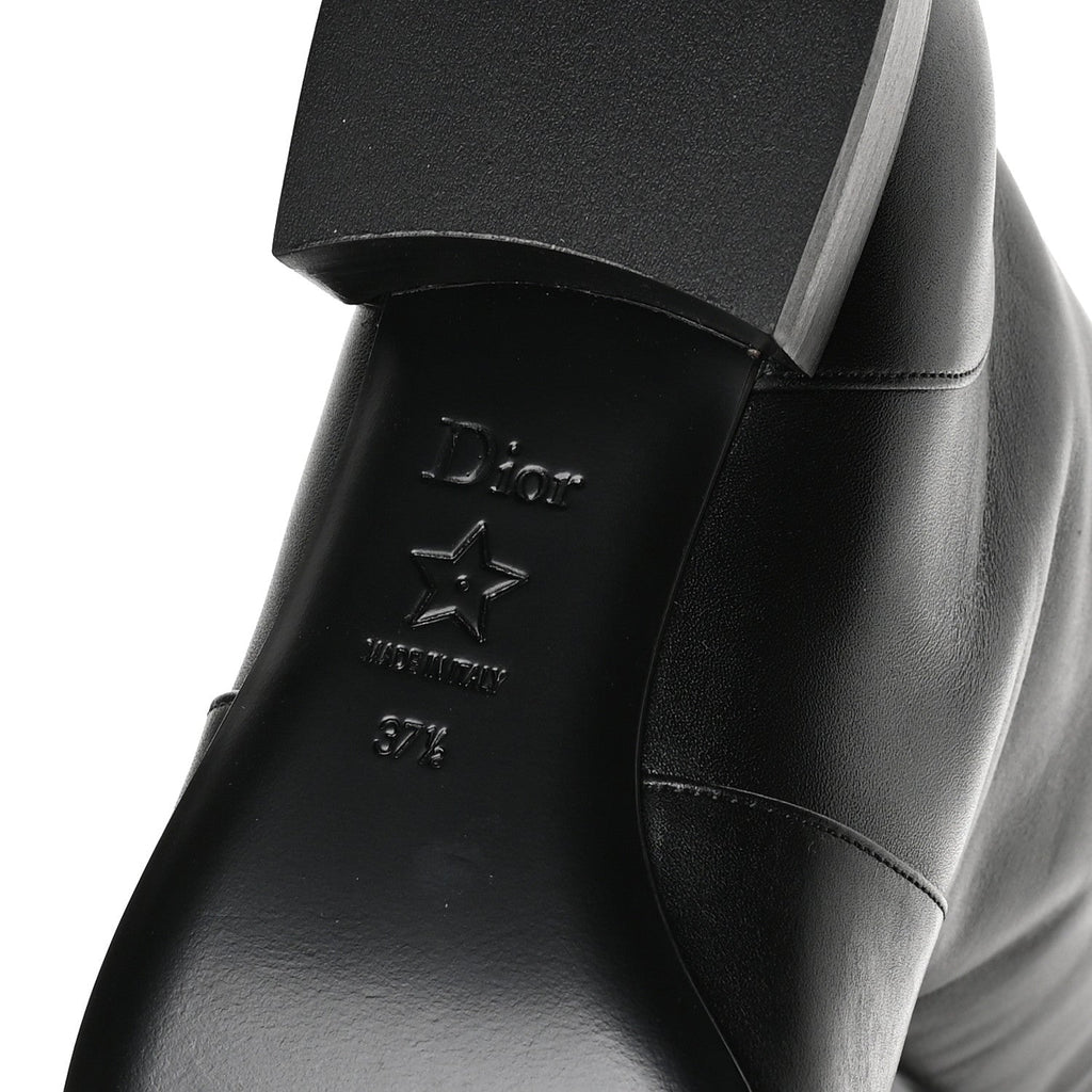 Calfskin D-Town Boots 37.5 Black