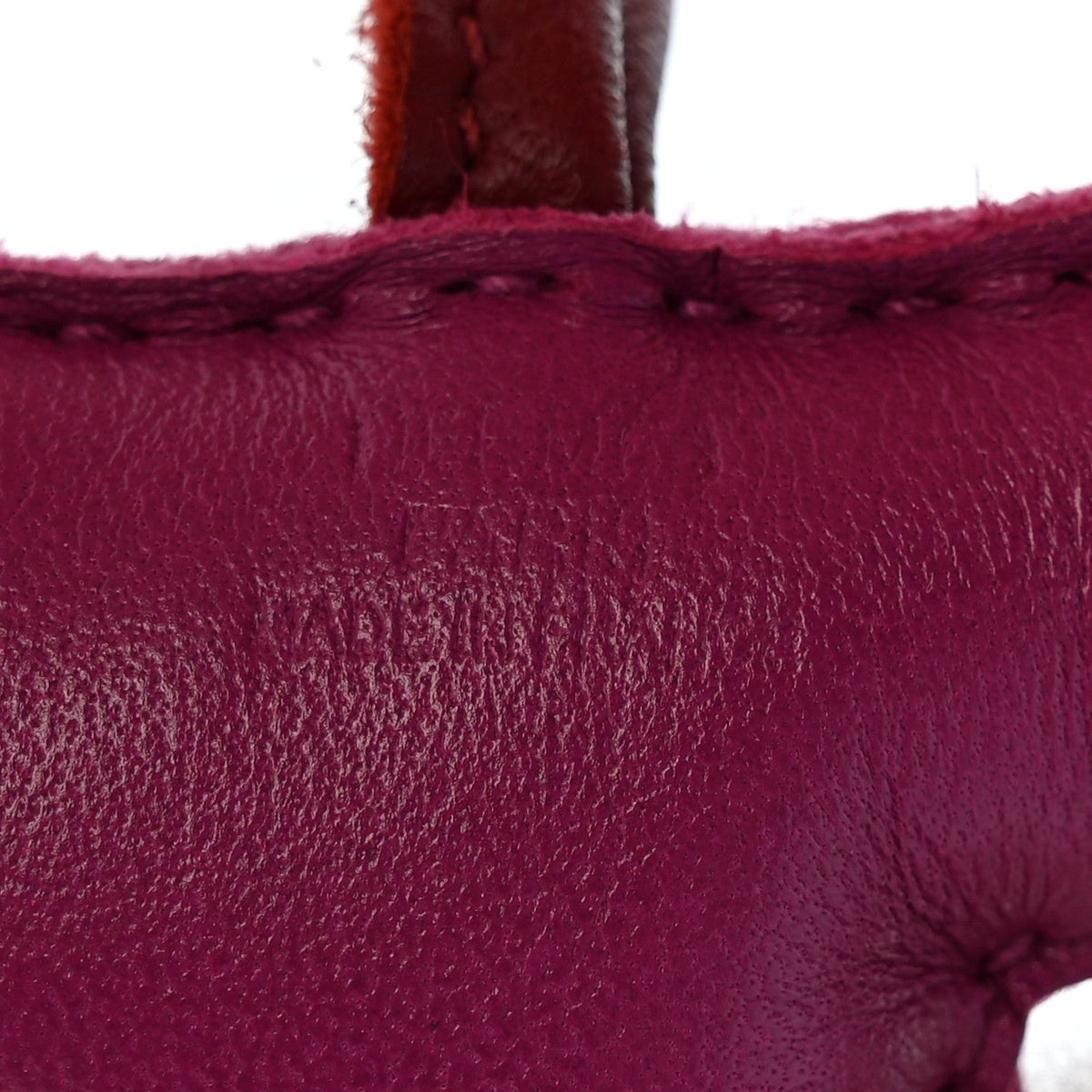Milo Lambskin Shearling Budy Charm Rose Pourpre