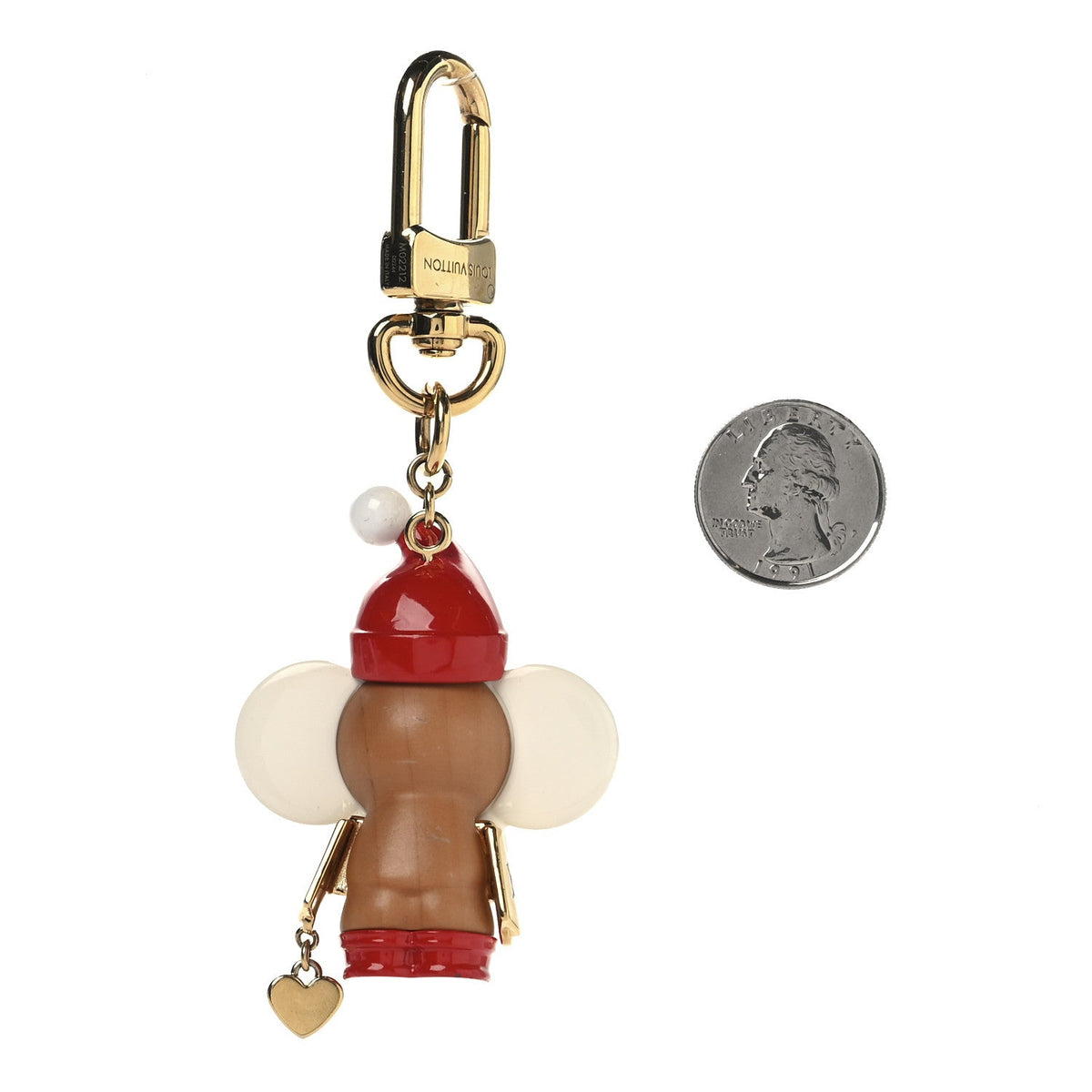 Resin Wood Vivienne Christmas Bag Charm