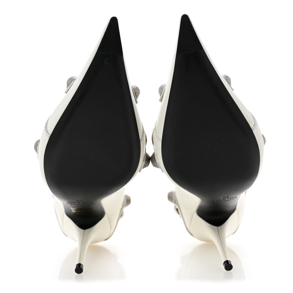 Agneau Arena Cagole 90mm Pumps 38 White