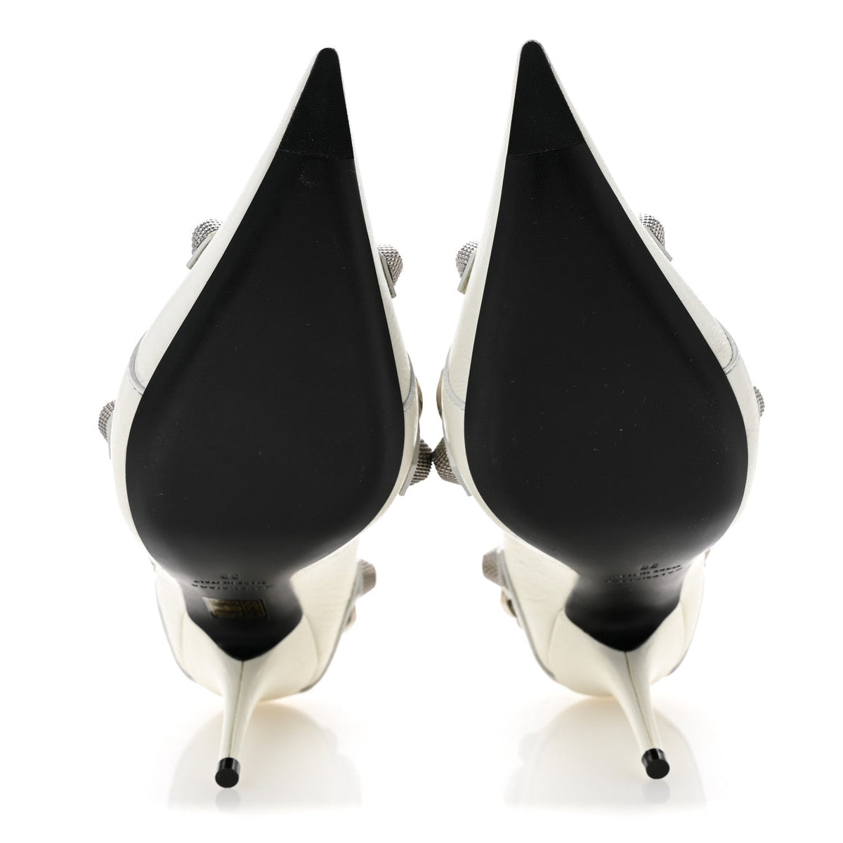 Agneau Arena Cagole 90mm Pumps 38 White