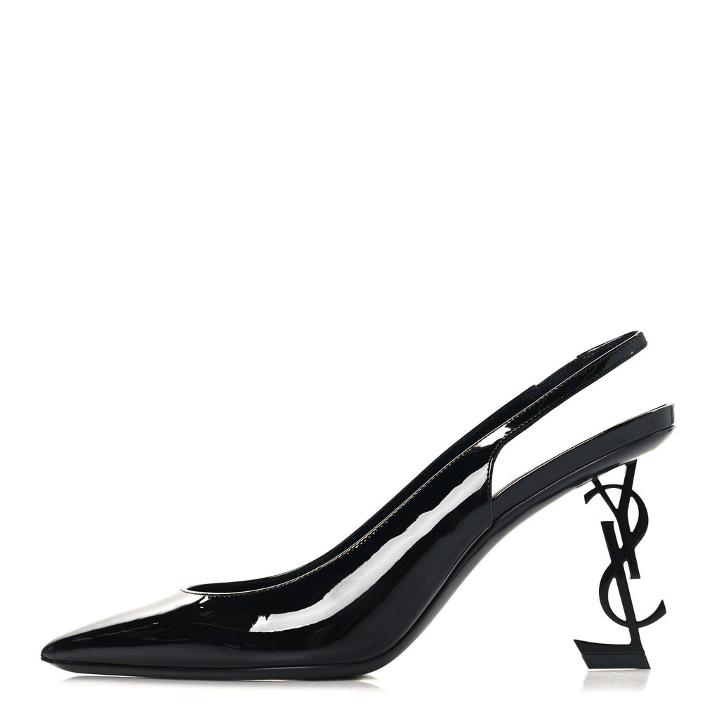 Patent Opyum 110 Slingback Pumps 38 Black