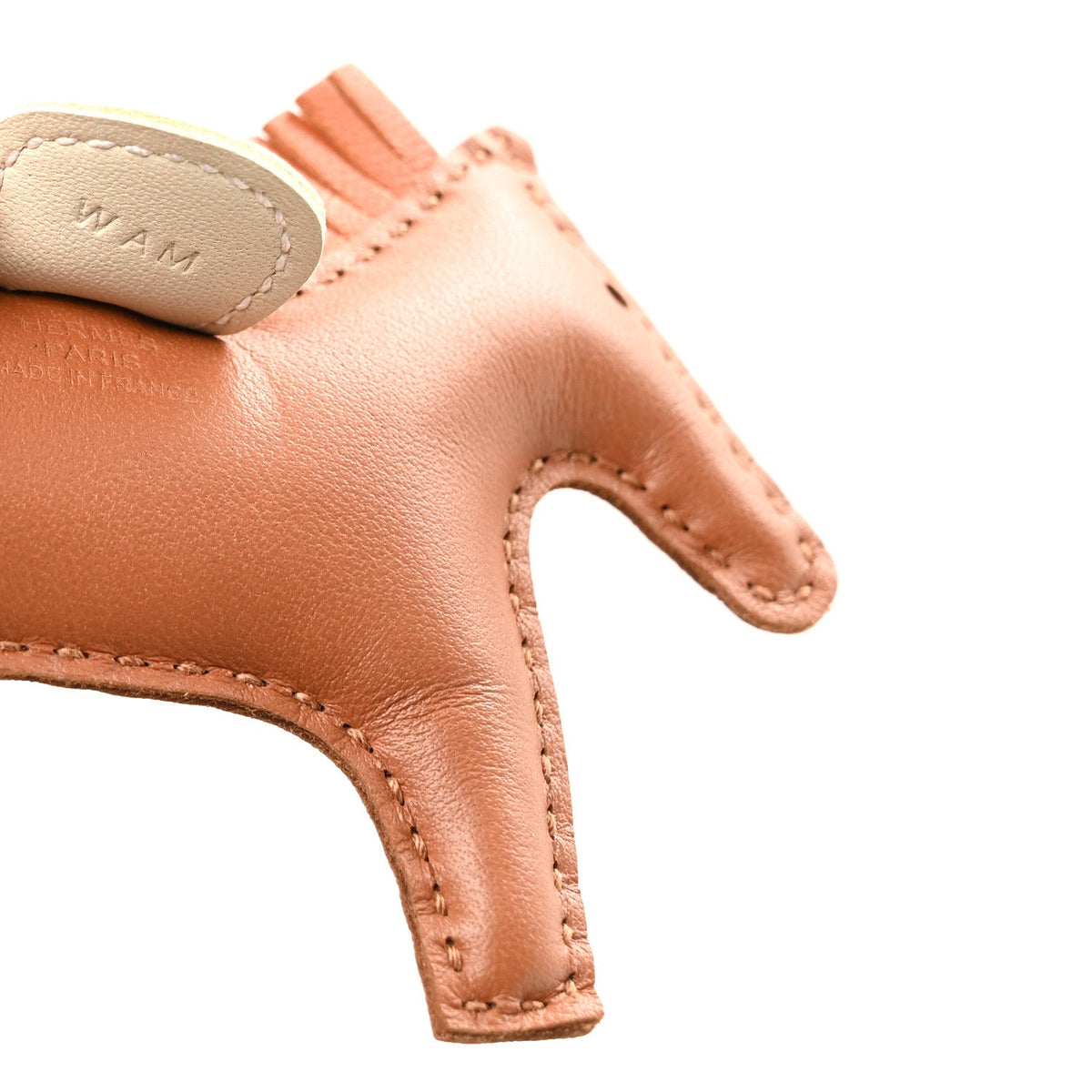 Milo Lambskin Grigri Rodeo Horse Bag Charm PM Craie Gold Pain D'epice Epice