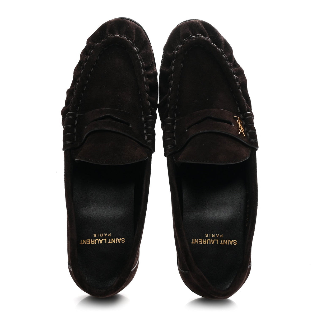 Suede Le Loafer 15 Penny Slippers 37.5 Dark Chocolate
