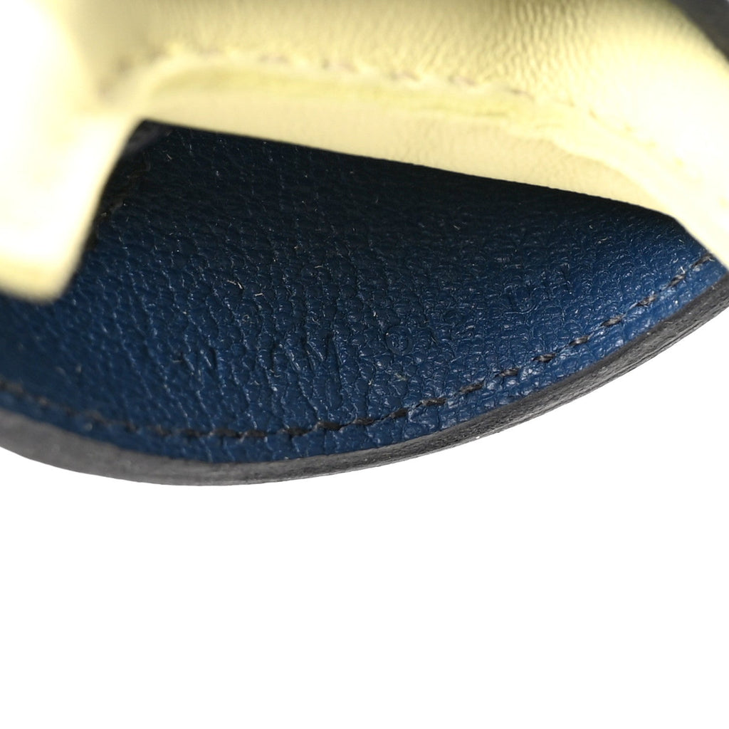 Milo Lambskin Grigri Rodeo Robeo Coeur Bag Charm PM Jaune Milton Bleu Nuit Bleu Tie