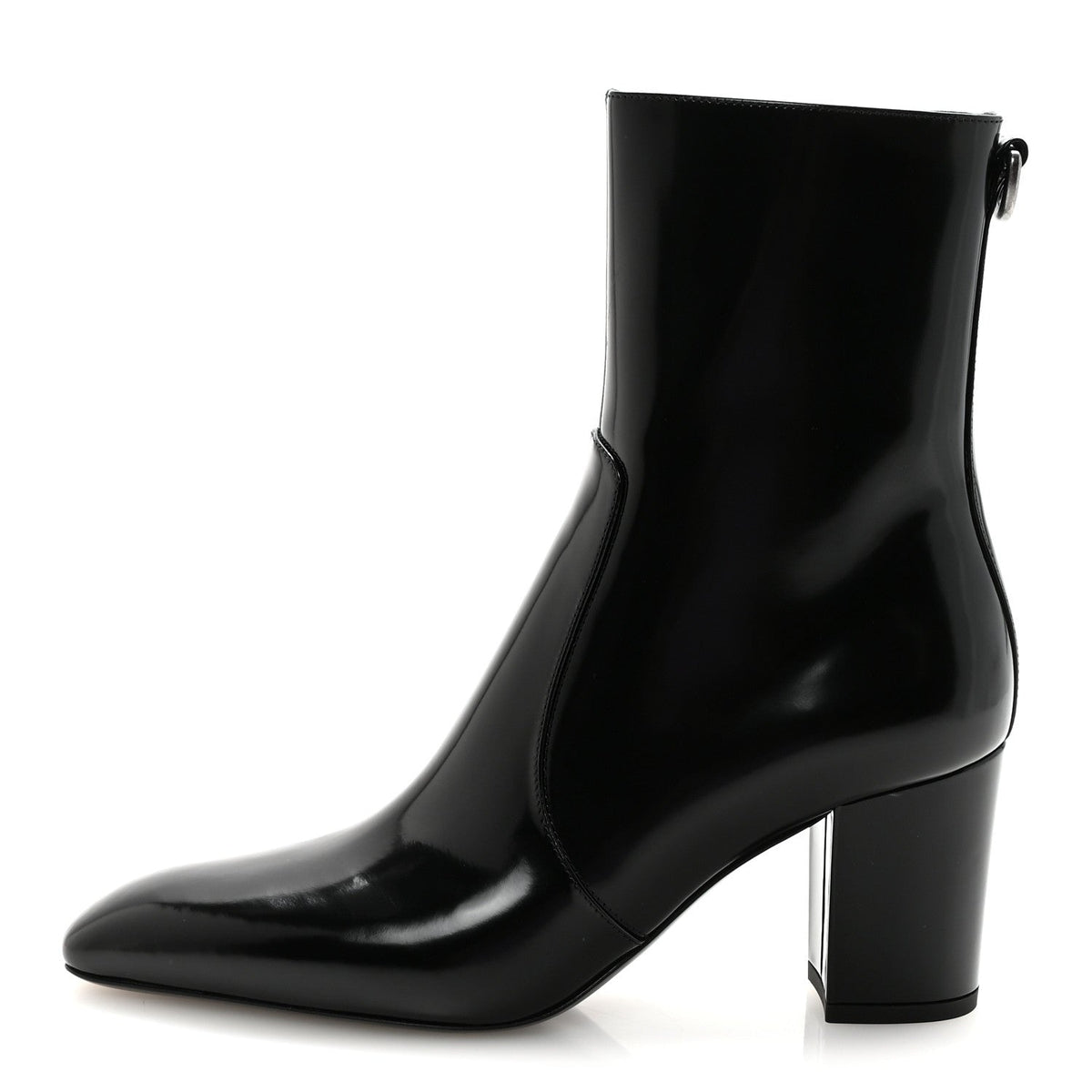 Vitello Marilyn Betty 70 Ankle Zip Boots 36.5 Black