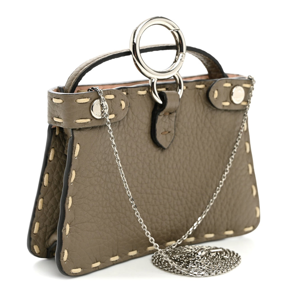 Vitello Stampa Granata Macro Stitchings Pico Peekaboo Charm Tartufo