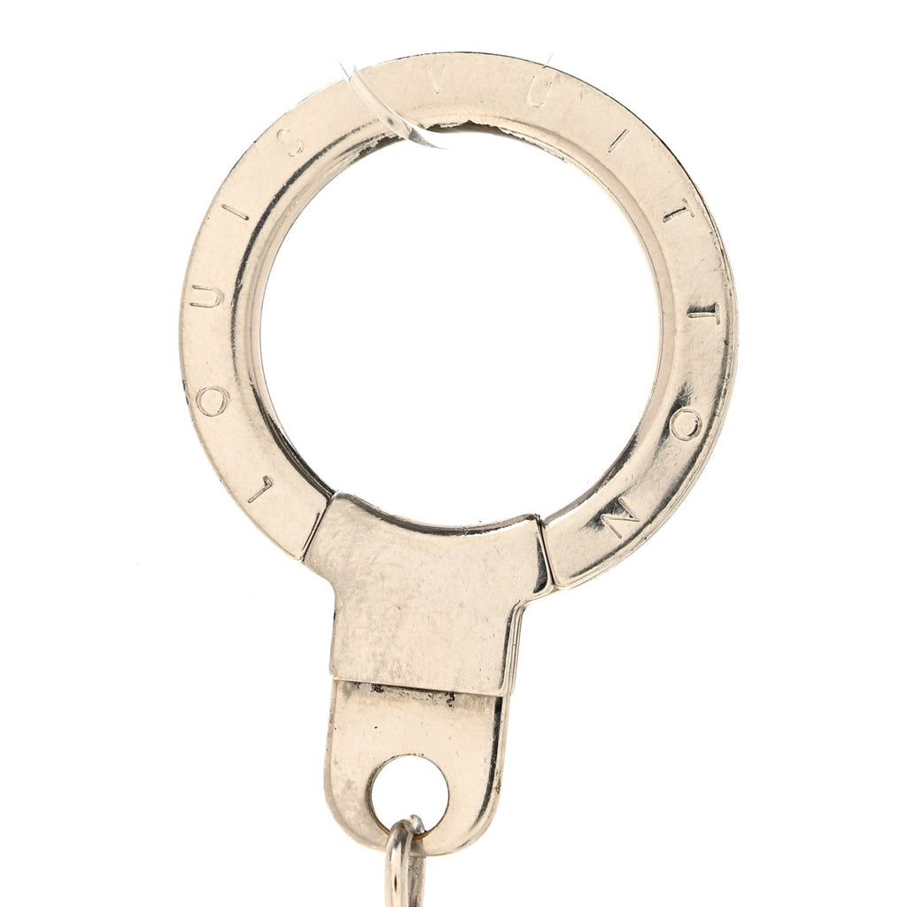 Mirror Ball Disco Key Holder Chain Ring Silver