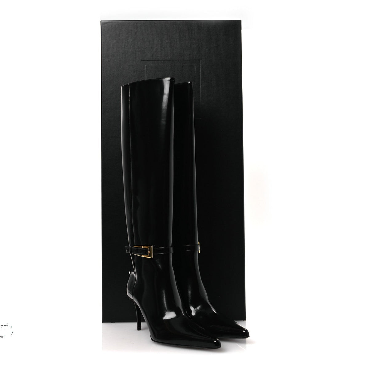 Vitello Marilyn Hacker 70mm Luz Boots 39.5 Black