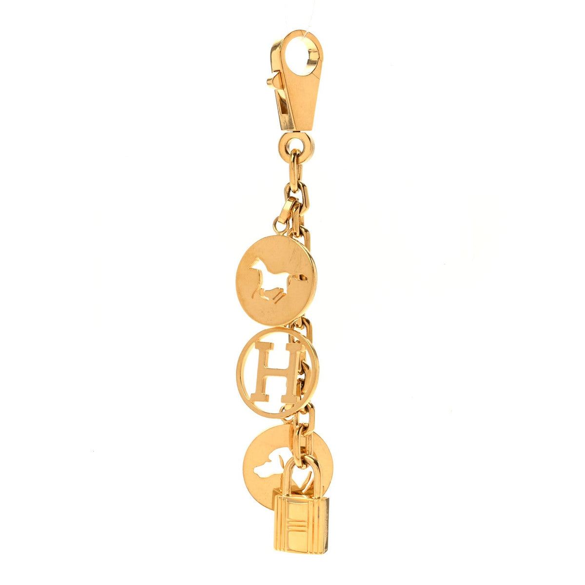 Breloque Bag Charm Gold