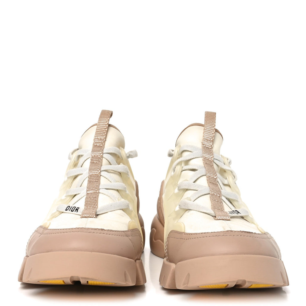 Neoprene Rubber Womens D-Connect Sneakers 36.5 White Beige